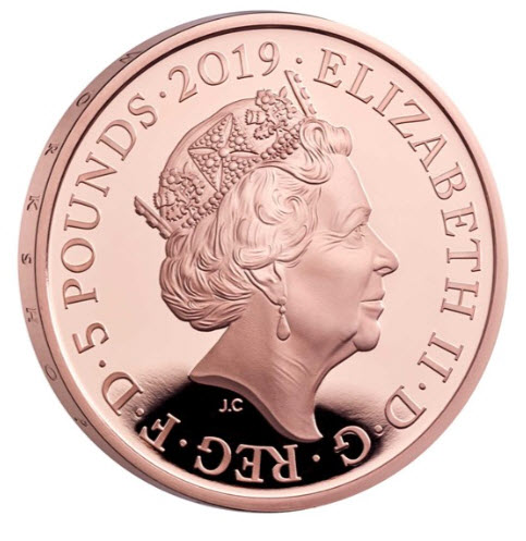 グレートブリテン2019年ヴィクトリア女王生誕200周年記念5ポンド