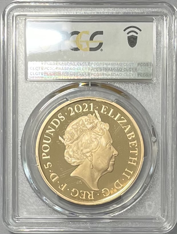 オーストラリア 2021年 PCGS 女王エリザベス2世生誕95周年 1ドル銀貨 