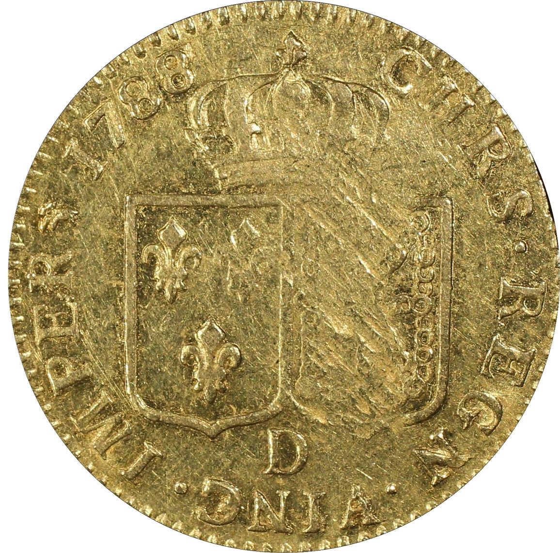 アンティークコイン-フランス-ルイ16世ルイドール金貨 1788/7-D-PCGS-AU55 | アンティークコイン 欧州  英国・フランス・ドイツその他 | | アンティークコイン金貨専門のゴールドコイン