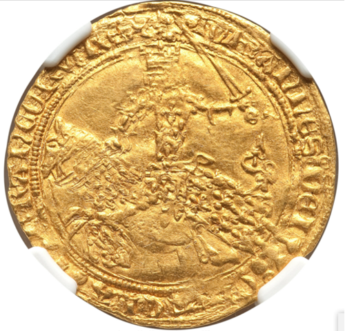 アンティークコインフランス-フランシュヴァル金貨 (1350-64)ジャンII