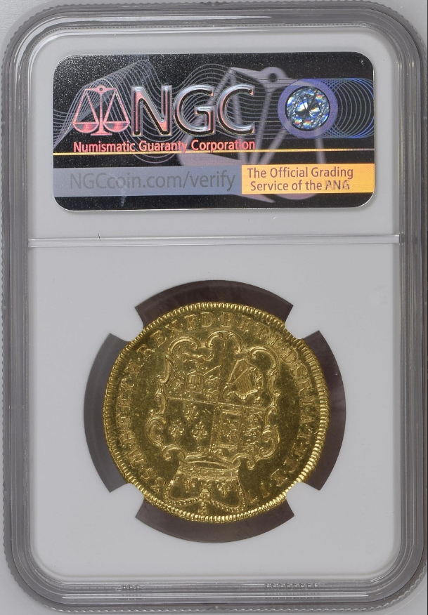 【最高鑑定!】1735年 イギリス 銀貨 4p ジョージ2世 アンティークコイン