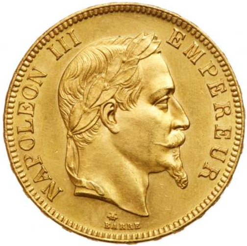 フランス帝国　ナポレオン３世　５フラン銀貨　１８６９ＢＢ