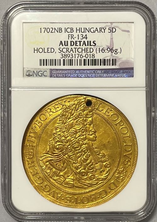 動画あり】アンティークコイン ハンガリー 1702年 神聖ローマ皇帝 レオポルド1世 5ダカット NGC-AU Details Augustana  Collection | すべての商品 | | アンティークコイン金貨専門のゴールドコイン,