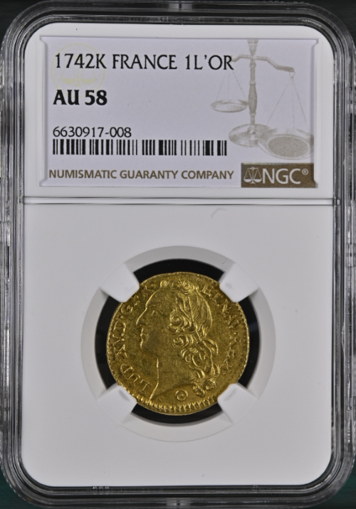 フランス 1515-1547年 エキュドール金貨 NGC AU55 - コレクション