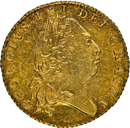 アンティークコイン グレートブリテン 1801年 ジョージ3世 1/2ギニー
