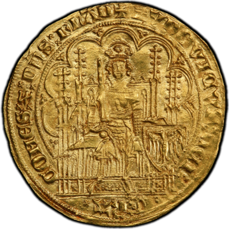 動画あり】アンティークコイン ベルギー 1346-84年 フランドル伯爵ルイ