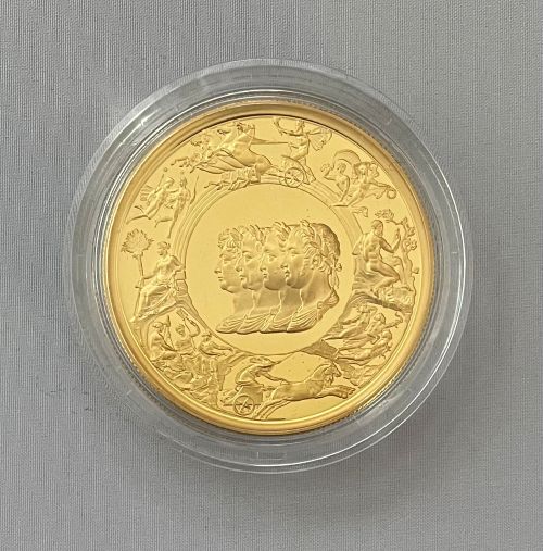 2024年 イギリス ワーテルロー メダル PF69 ULTRA CAMEO 5oz・NGC鑑定PF69+FR ロイヤルミント ピストルッチ 2024年