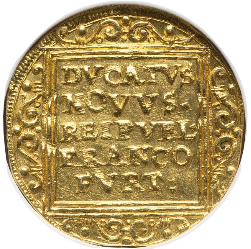 アンティークコイン ドイツ 自由都市フランクフルト 1639年 1ダカット