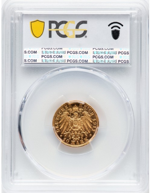 アンティークコイン ドイツ バイエルン 1911-D年 オットー1世 10マルク