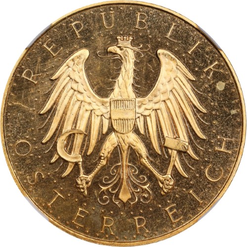 アンティークコイン オーストリア第一共和国 1929年 100シリング金貨