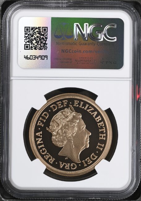 グレートブリテン 2022年 プラチナ・ジュビリー 5ポンド プルーフ金貨